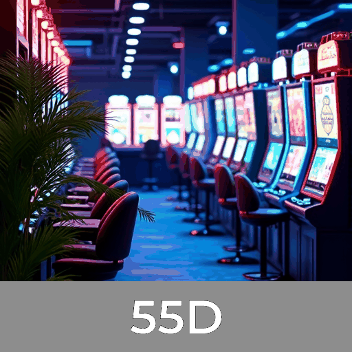 55D: Slots com Prêmios Gigantes, Roleta Ao Vivo e Mais
